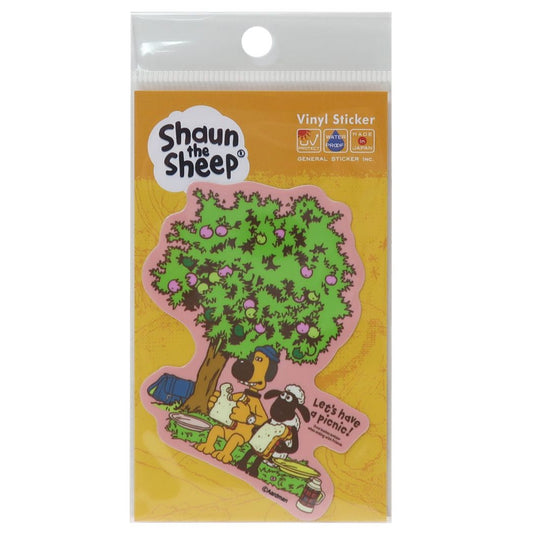 ひつじのショーン キャラクター ステッカー ダイカット ビニール ステッカー ショーン＆ビッツァー Picnic ゼネラルステッカー プレゼ