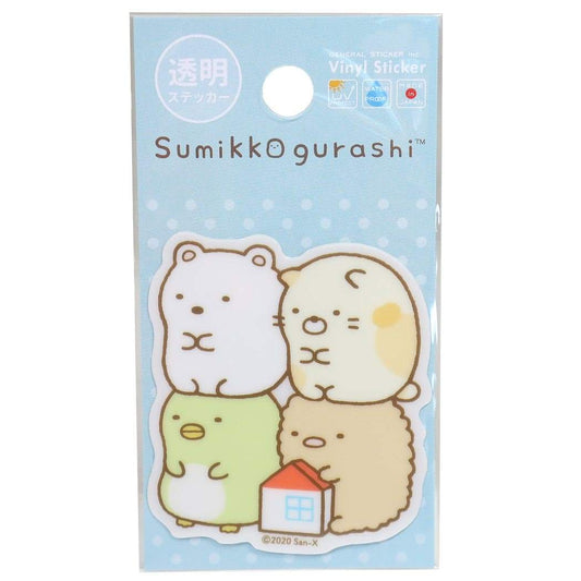 すみっコぐらし 防水 ステッカー グッズ ダイカット 透明 ステッカー SU-84 サンエックス プレゼント 男の子 女の子 ギフト