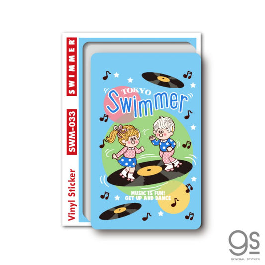 ミニシール スイマー ミニステッカー SWIMMER 03 耐水耐光 デコステッカー