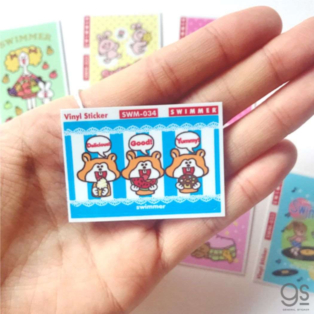 ミニステッカー スイマー ミニシール SWIMMER ゼネラルステッカー 04