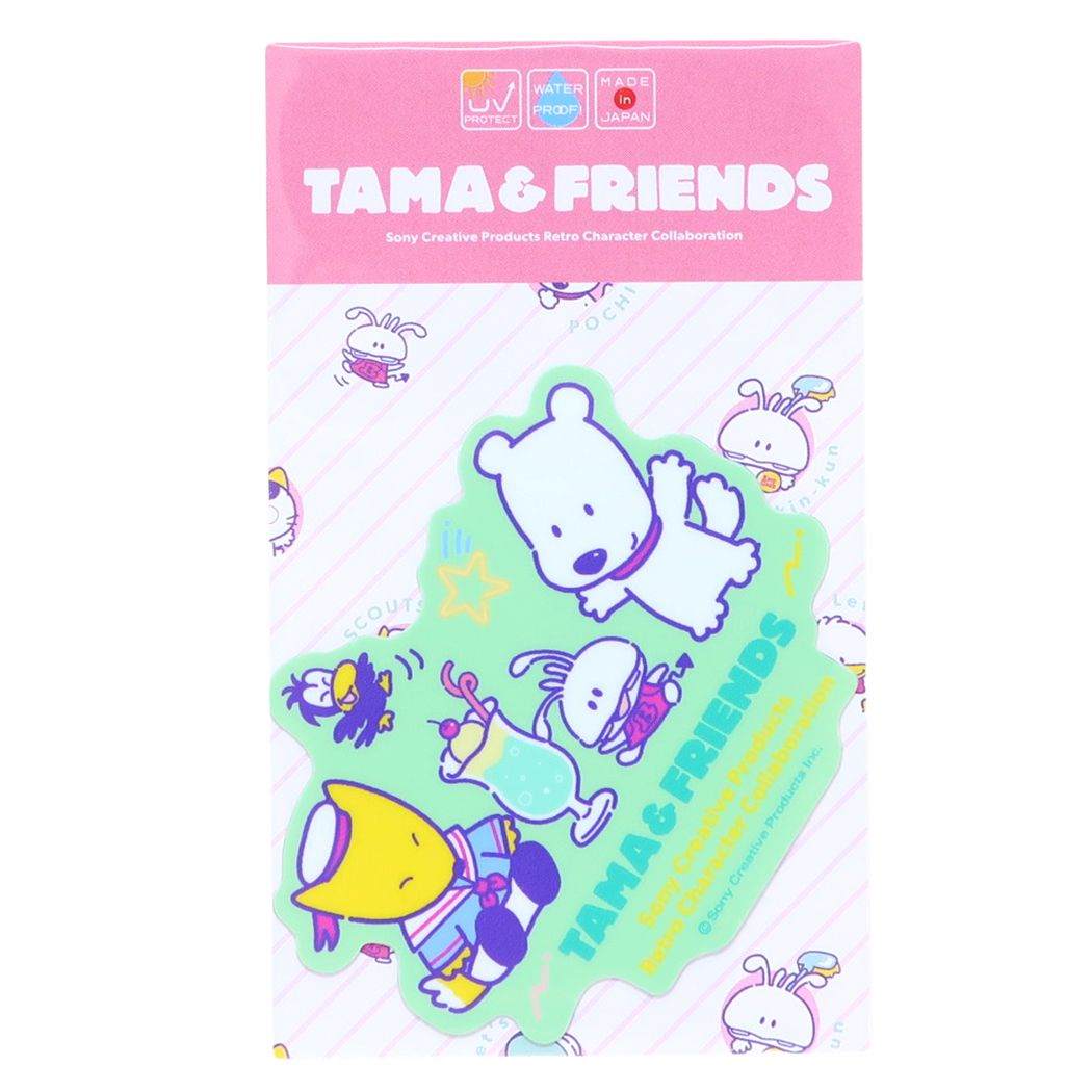 タマ＆フレンズ ダイカットシール ダイカットステッカー クリームソーダ ゼネラルステッカー