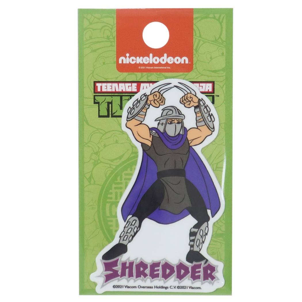 ニンジャタートルズ ダイカット シール 防水 ダイカット ミニ ステッカー SHREDDER キャラクター プレゼント 男の