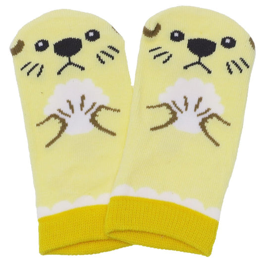 ラッコ キッズソックス アクアフレンズ 子供用靴下 アンクルソックス グッズ HNA 13～ 海洋生物 プレゼント 男の子