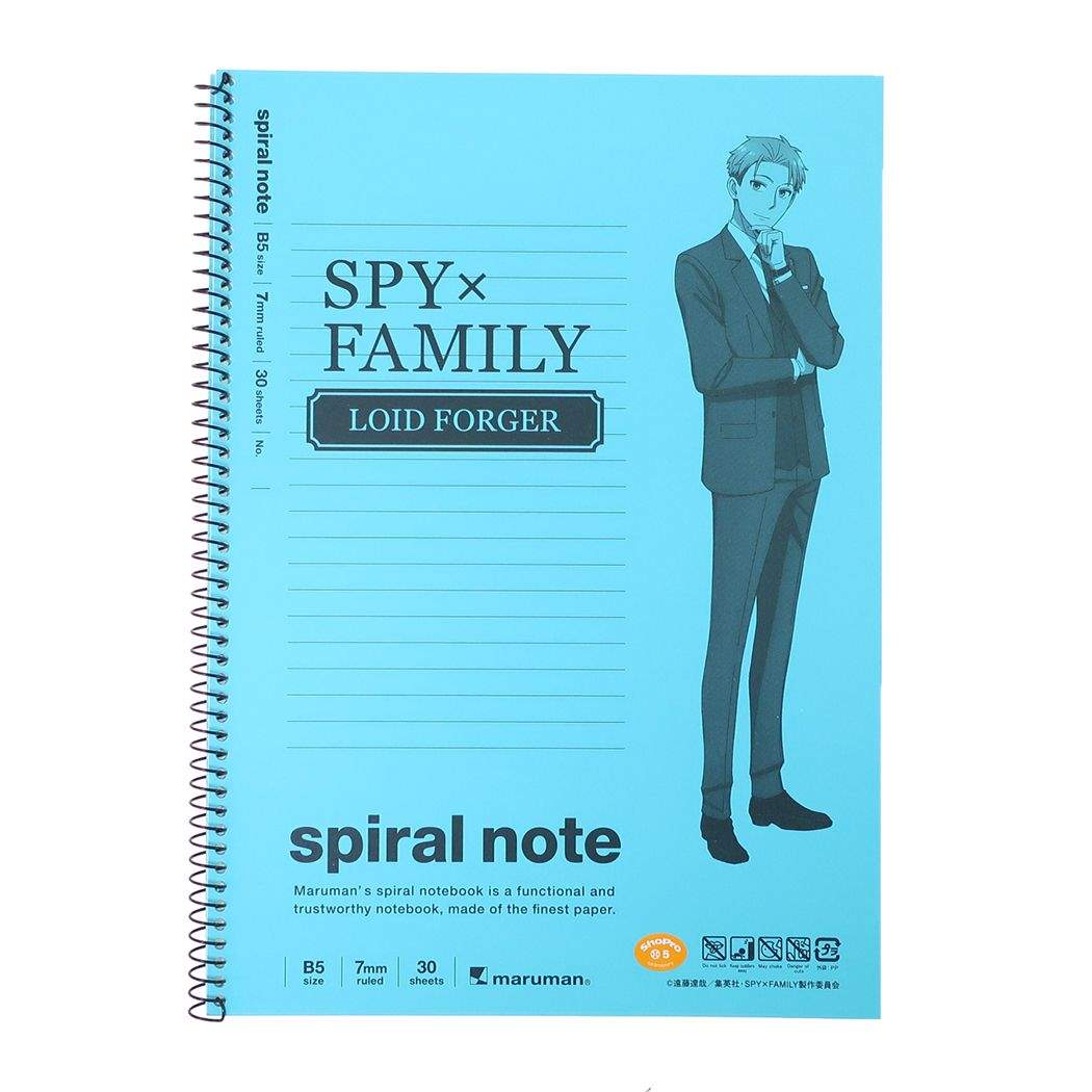 スパイファミリー SPY FAMILY グッズ リングノート 少年ジャンプ アニメキャラクター B5ノート