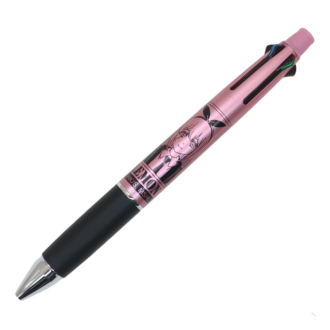 シャープペン＆黒赤青緑4色ボールペン マッシュル -MASHLE- ジェットストリーム 4＆1 多機能ペン ボール径0.5mm 芯径0.5mm レモン アーヴィン 三菱鉛筆