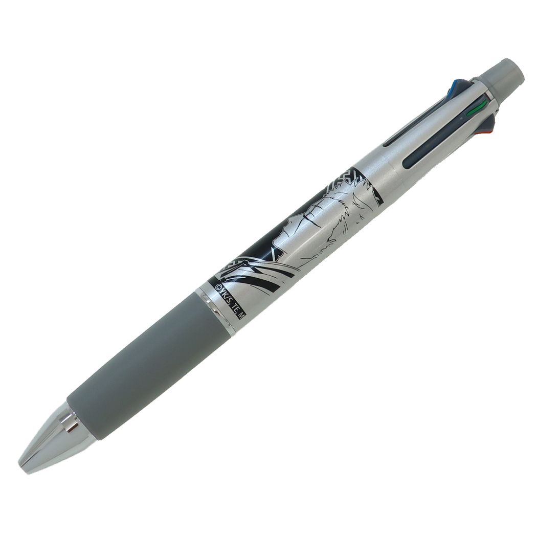 シャープペン＆黒赤青緑4色ボールペン 地獄楽 ジェットストリーム4＆1 多機能ペン ボール径0.7mm 芯径0.5mm 山田浅エ門 士遠 新学期準備文具 三菱鉛筆