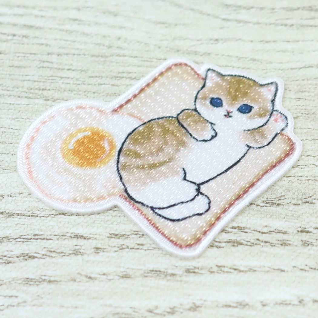 モフサンド 刺繍ワッペンシール ワッペン にゃんこトースト mofusand キャラクター