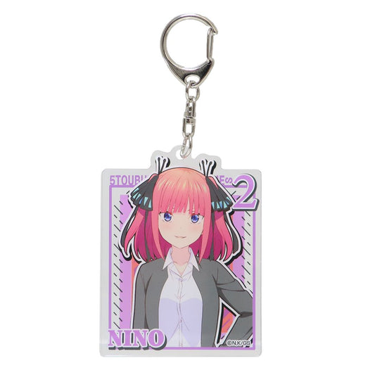 五等分の花嫁 グッズ チャーム アニメキャラクター アクリルキーホルダー 中野 二乃 A