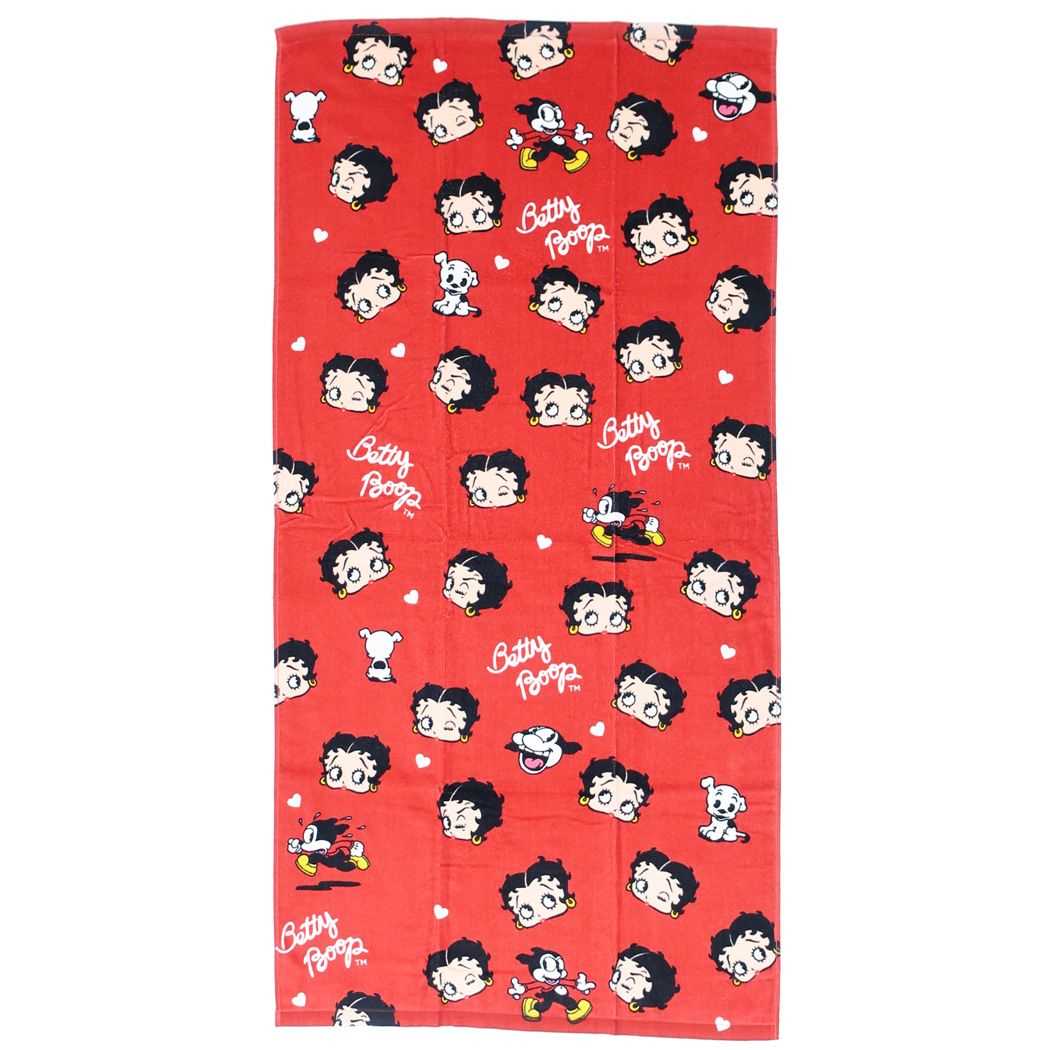 ベティブープ プリントビッグタオル BETTY BOOP バスタオル キャラクター パンクベティー プレゼント 男の子 女の子 ギフト