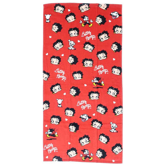 ベティブープ プリントビッグタオル BETTY BOOP バスタオル キャラクター パンクベティー プレゼント 男の子 女の子 ギフト