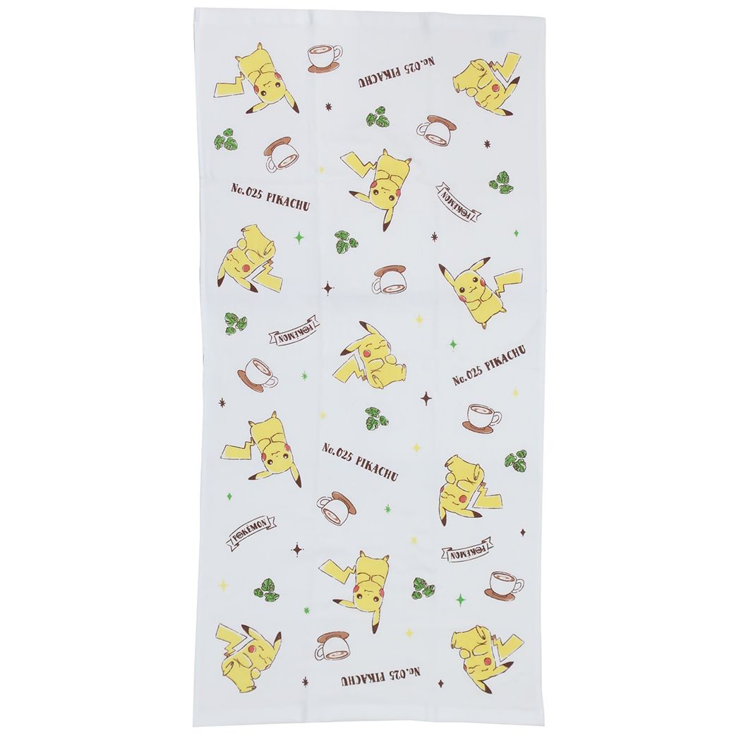 ポケットモンスター キャラクター バスタオル 片面ガーゼプリントコンパクトバスタオル M4814 ピカチュウ ポケモン