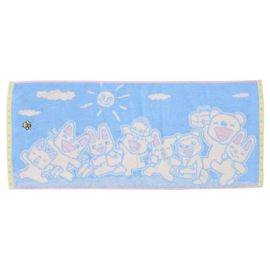 ノンタン グッズ フェイスタオル 絵本キャラクター ジャガードロングタオル ラララ