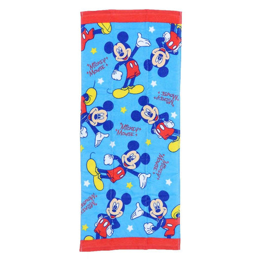 ミッキーマウス キャラクター フェイスタオル プリン ロングタオル ディズニー