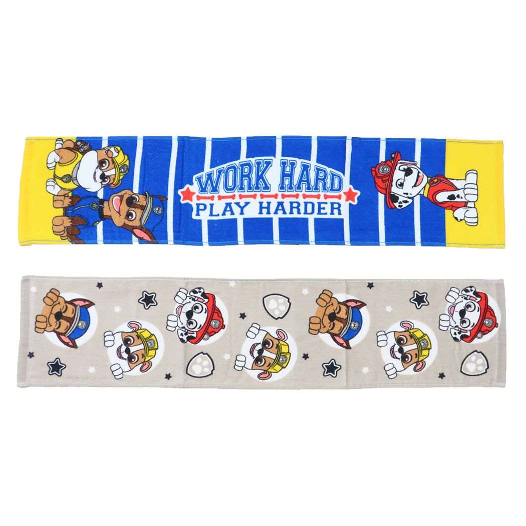 パウ・パトロール キャラクター フェイスタオル スリムフェイスタオル パウスマイル