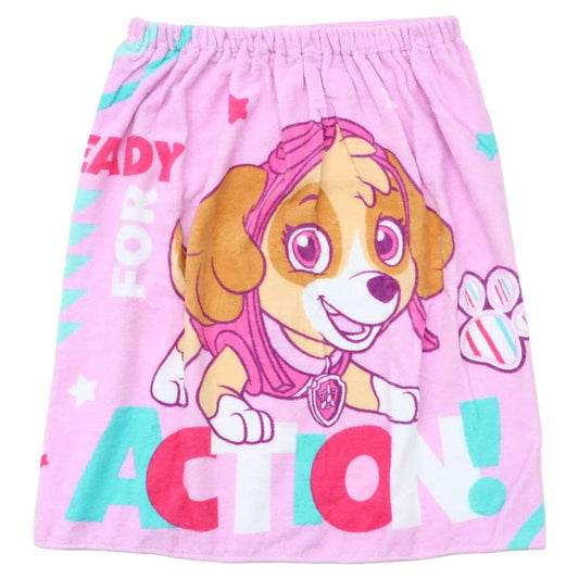 ラップタオル パウパトロール マキM 60cm丈巻き巻きタオル スカイアクション 海プール 着替えタオル 女の子