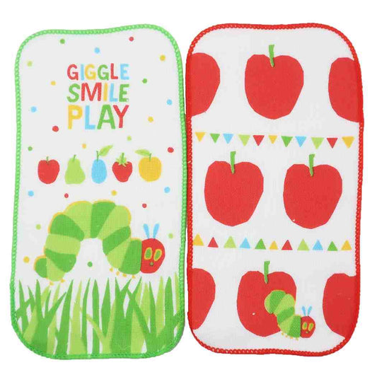 はらぺこあおむし ポケットタオル 抗菌 ハーフ プチタオル 2枚セット キグル 林タオル プレゼント 男の子 女の子 ギフト