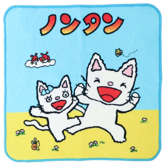 ノンタン 絵本キャラクター ミニタオル インクジェットプリントハンカチタオル たいそうだいすき プレゼント 男の子 女の子 ギフト