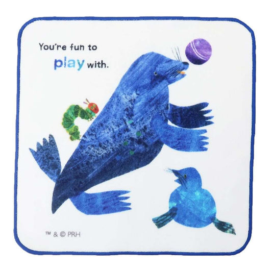 はらぺこあおむし ミニタオル インクジェットプリントハンカチタオル アイラブ アザラシ エリックカール 林タオル プレゼント 男の子