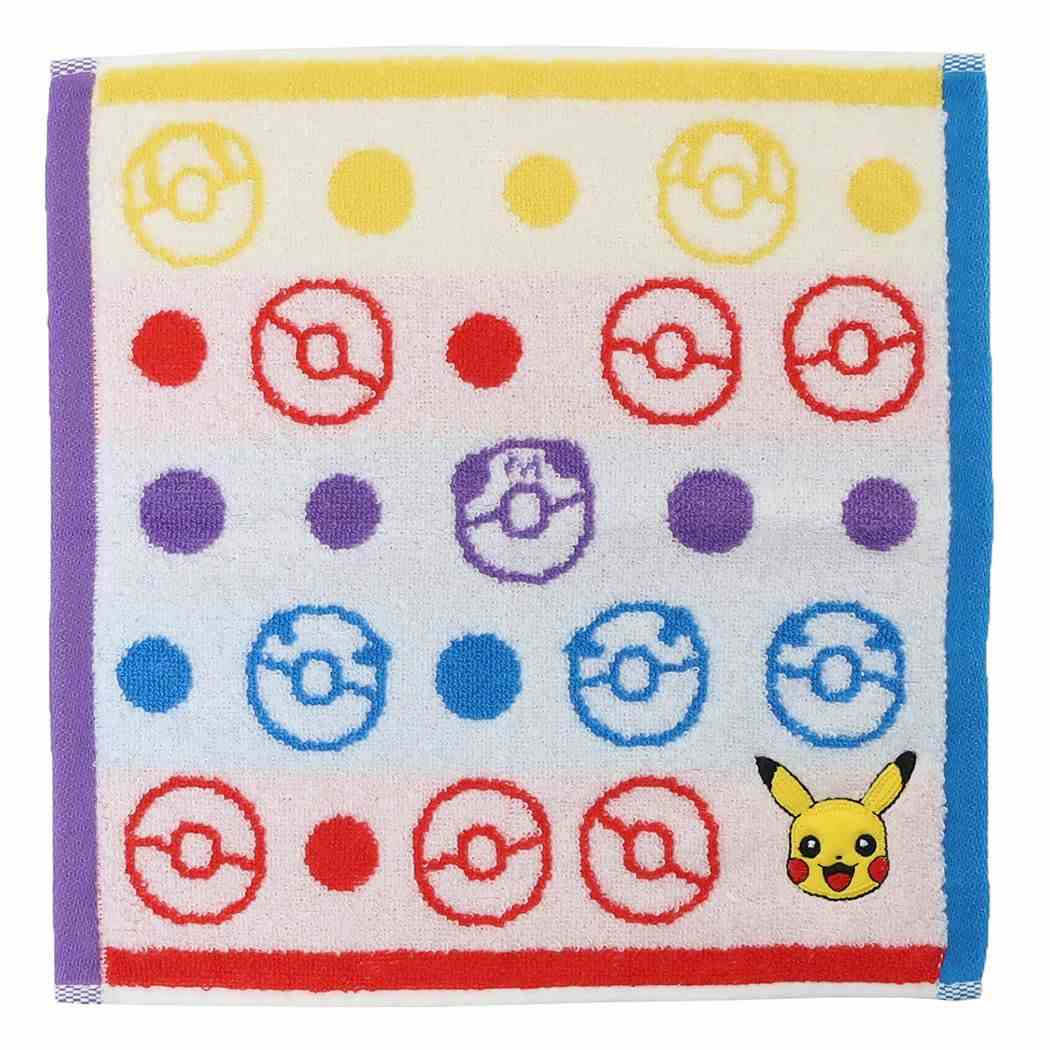 ポケットモンスター ポケモン キャラクター ミニタオル ジャガードハンカチタオル N2006 モンスターボール