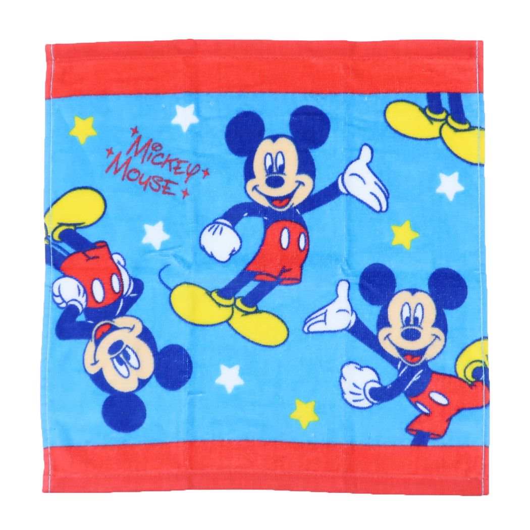ミッキーマウス プリントウォッシュタオル ディズニー ハンドタオル キャラクター