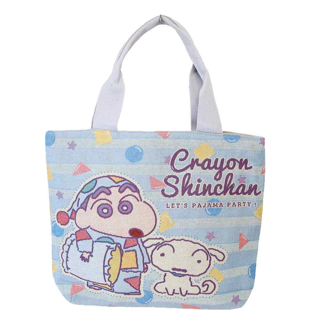 クレヨンしんちゃん アニメキャラクター トートバッグ ゴブラン織りワイドトート パジャマ