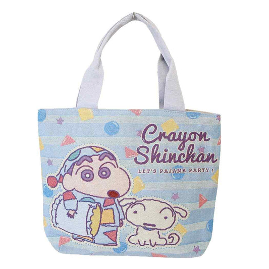クレヨンしんちゃん アニメキャラクター トートバッグ ゴブラン織りワイドトート パジャマ