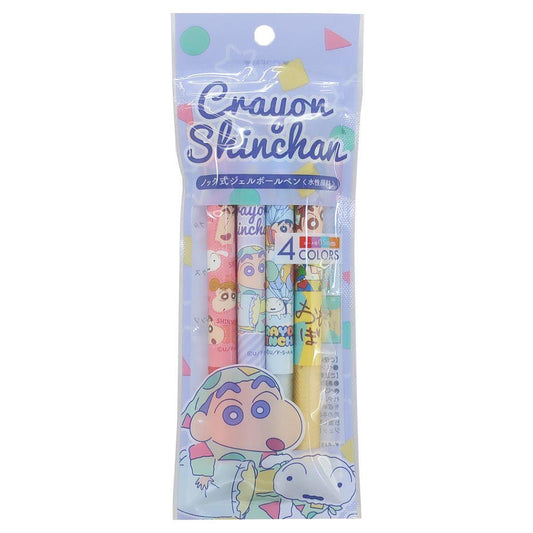 クレヨンしんちゃん ゲルペン4本パック カラーペン パジャマ
