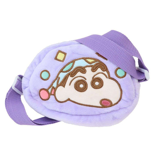 クレヨンしんちゃん アニメキャラクター キッズショルダーバッグ ボアポシェット パジャマ