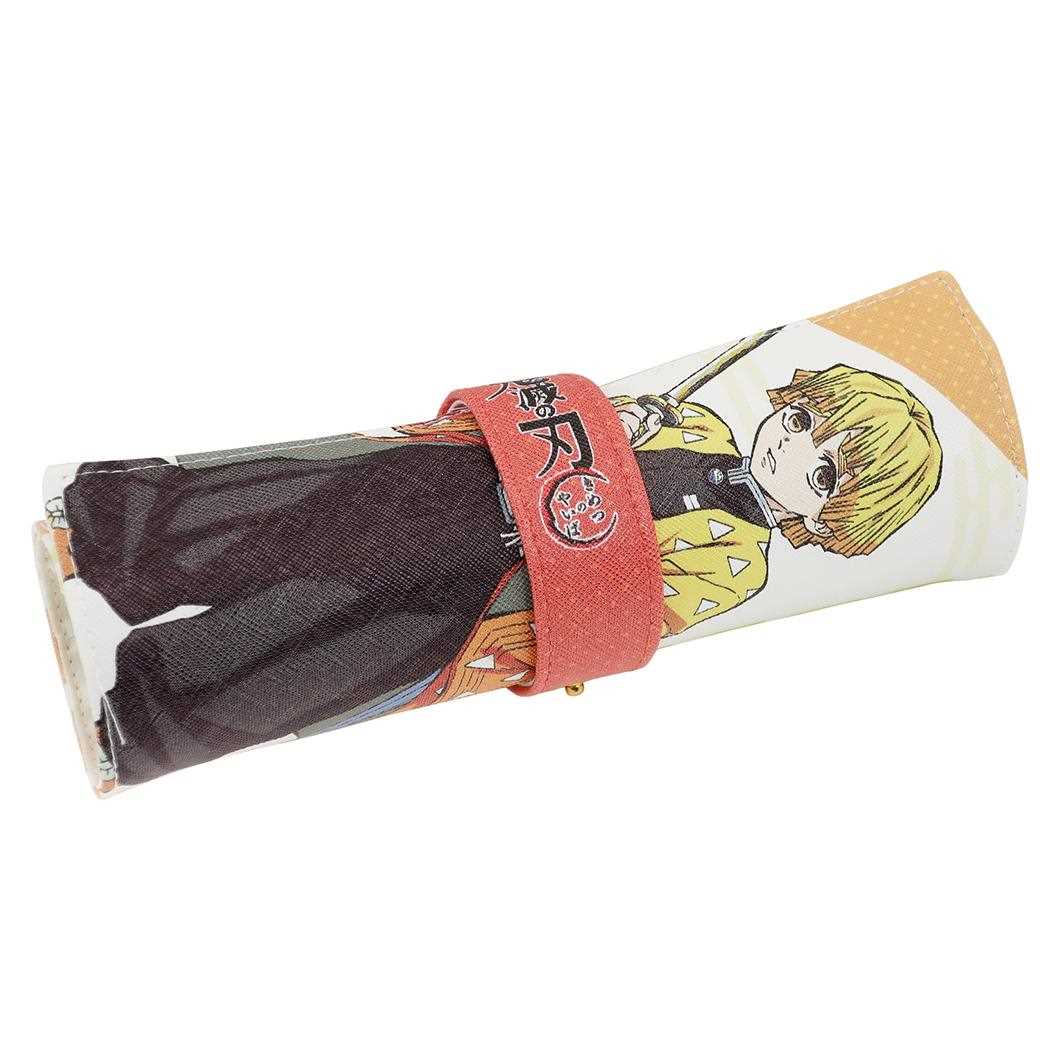 鬼滅の刃 グッズ ペンケース キャラクター 我妻善逸 ロール ペンポーチ 少年ジャンプ プレゼント 男の子 女の子 ギフト