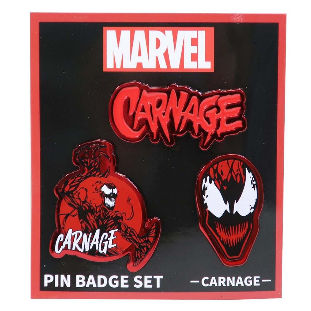 ヴェノム キャラクター ピンバッジ ピンズ カーネイジ マーベル グッズ プレゼント 男の子 女の子 ギフト