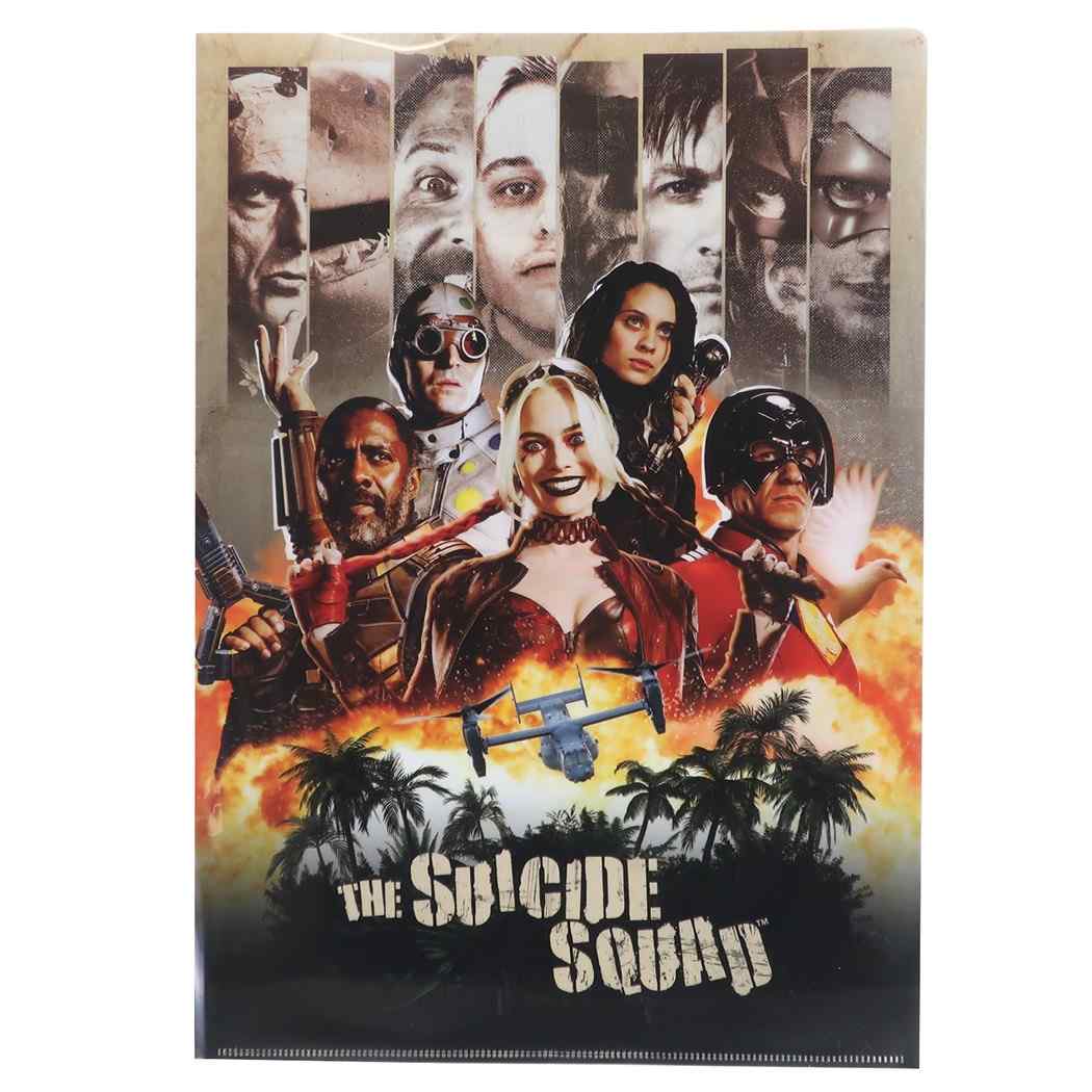 スーサイドスクワッド 極 悪党 集結 グッズ Wポケット A4 クリアファイル DCコミック SUICIDE SQUAD キャラクター ポケットファイ