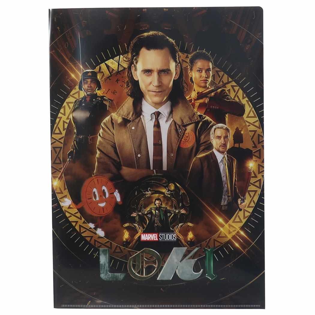 ロキ LOKI ポケットファイル Wポケット A4 クリアファイル マーベル MARVEL キャラクター プレゼント 男の子 女の子