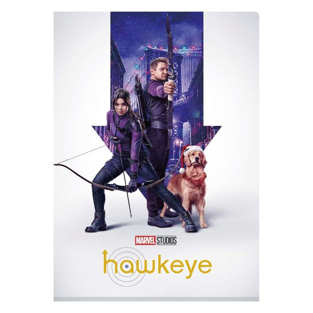 ホークアイ Hawkeye ポケットファイル Wポケット A4クリアファイル MARVEL コレクション文具 プレゼント 男の子 女の