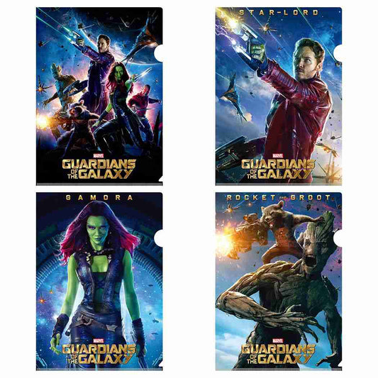 ガーディアンズオブギャラクシー クリアファイルセット シングル 4枚セット クリアフォルダー MARVEL キャラクター