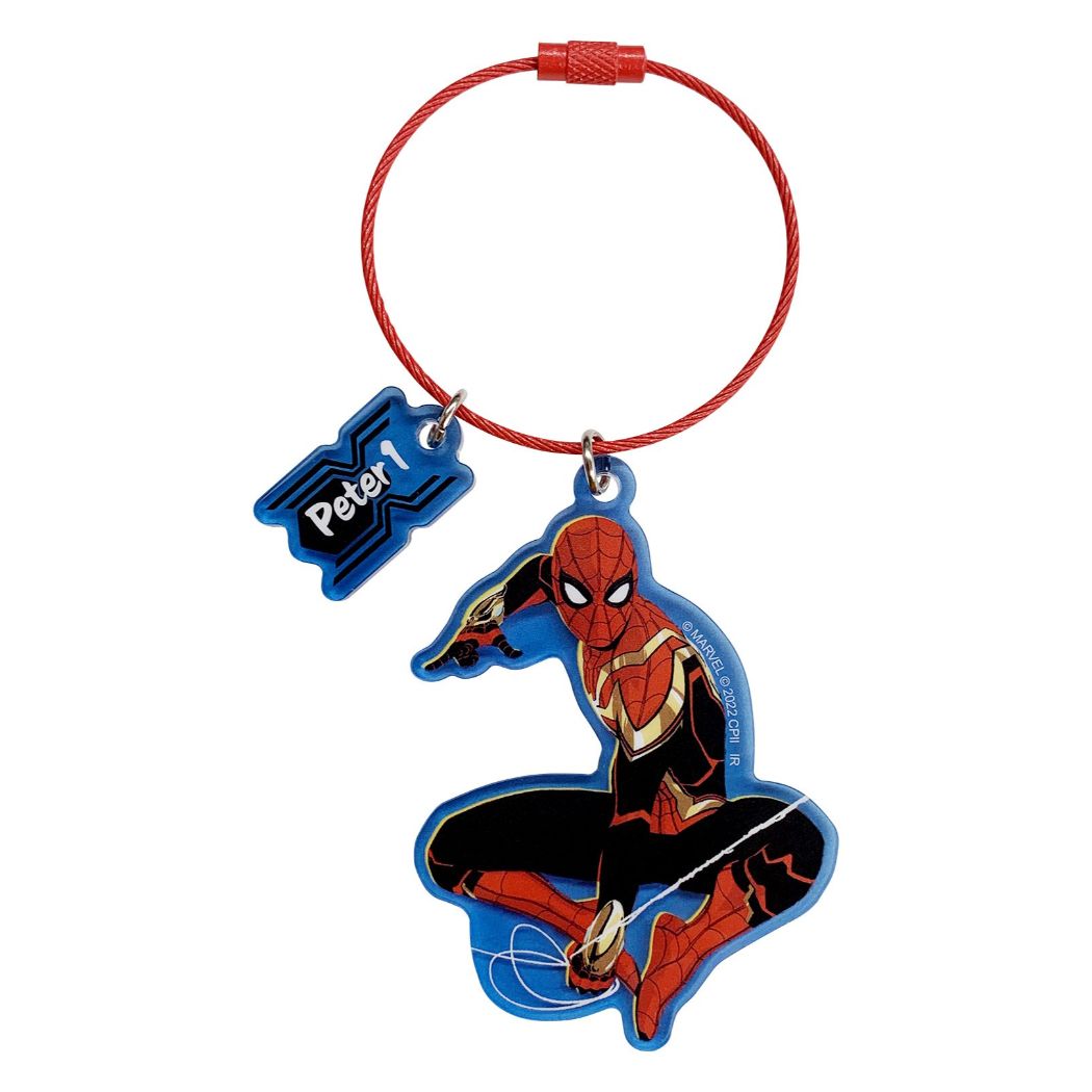 スパイダーマン ノーウェイ ホーム キーリング 2連アクリルキーホルダー Peter1 MARVEL インロック プレゼント 男の子