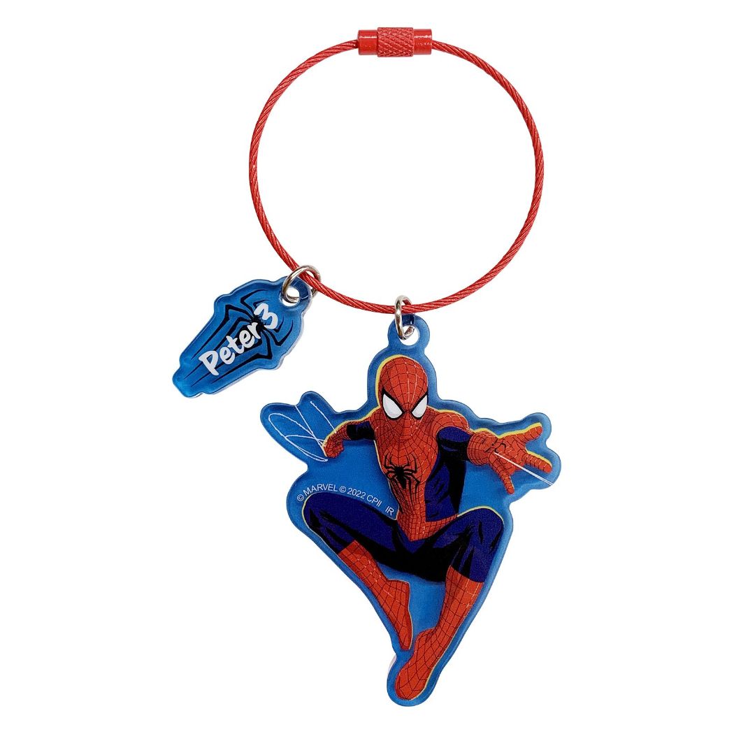 スパイダーマン ノーウェイ ホーム グッズ キーリング 映画キャラクター 2連アクリルキーホルダー プレゼント 男の子 女の子 ギフト