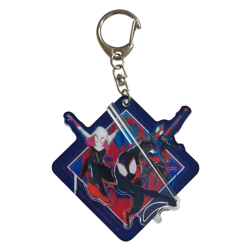 スパイダーマン：アクロス ザ スパイダーバース アクリルキーホルダー MARVEL キーリング キャラクター