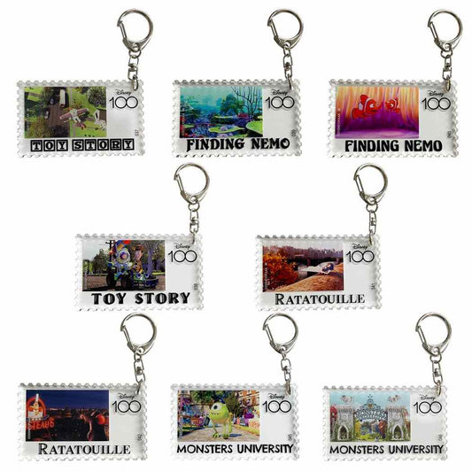 キーリング Disney100PIXAR ブラインドアクリルキーホルダー 全8種 ディズニー インロック
