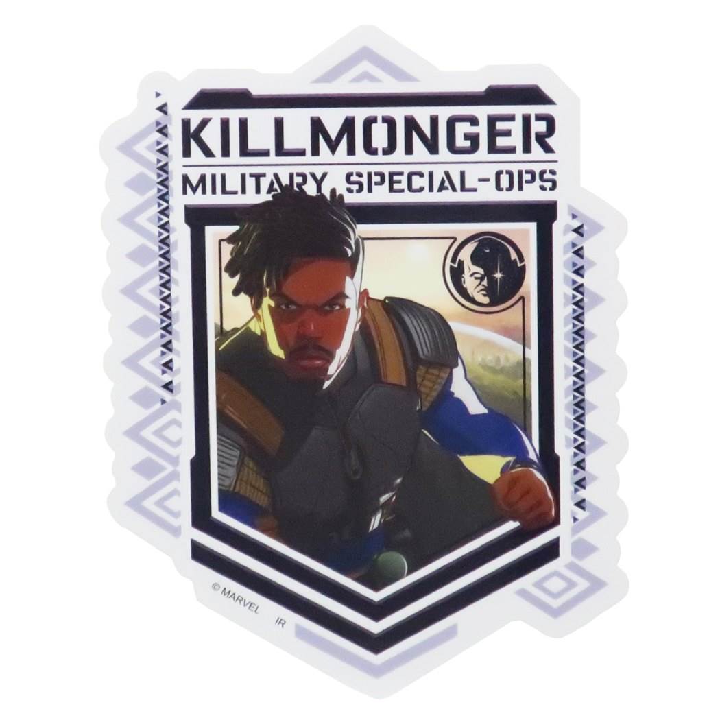 ダイカット ステッカー WHAT IF…？ ホワットイフ ビッグ シール マーベル MARVEL F キルモンガー KILLMONGER MILITA