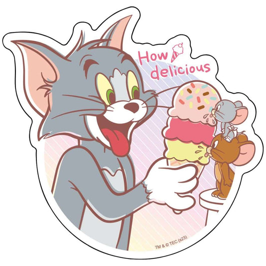 トムとジェリー グッズ ビッグ シール キャラクター ホログラムステッカー A Yum Yum Yummy