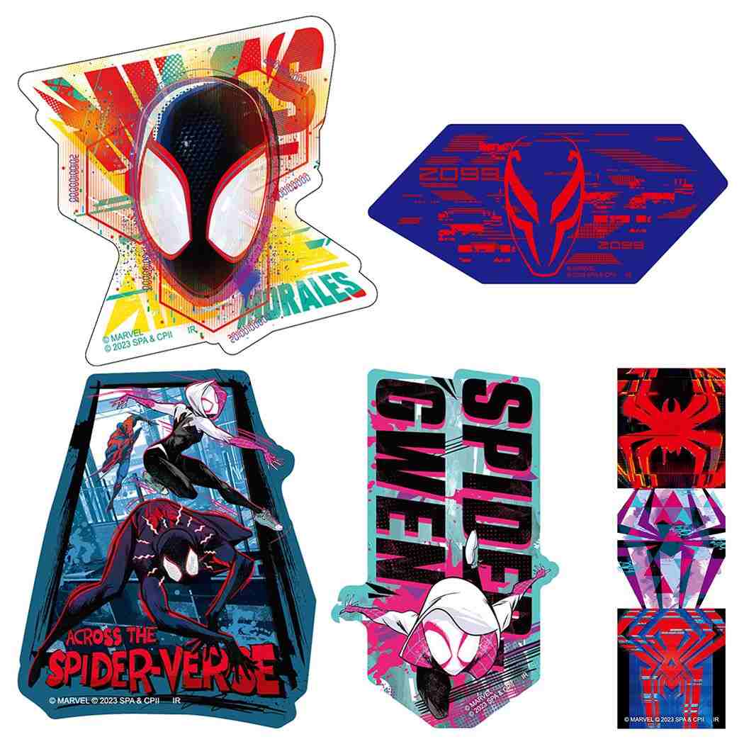 スパイダーマン：アクロス ザ スパイダーバース ステッカーセット MARVEL ダイカットシール キャラクター