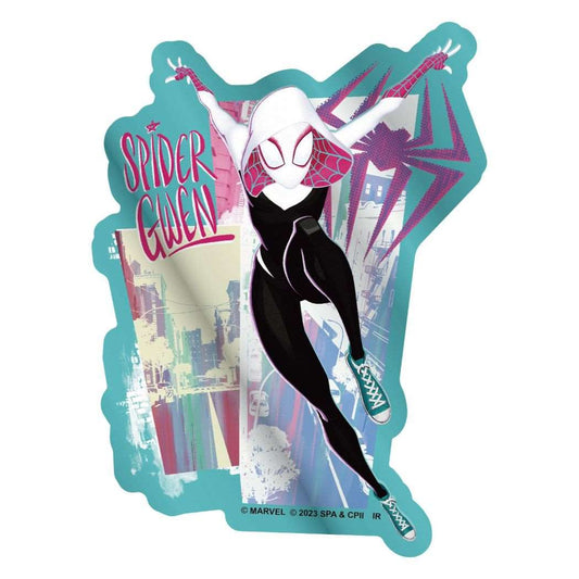 スパイダーマン：アクロス ザ スパイダーバース メタリックステッカー ダイカットシール SPIDER-GWEN MARVEL キャラクター