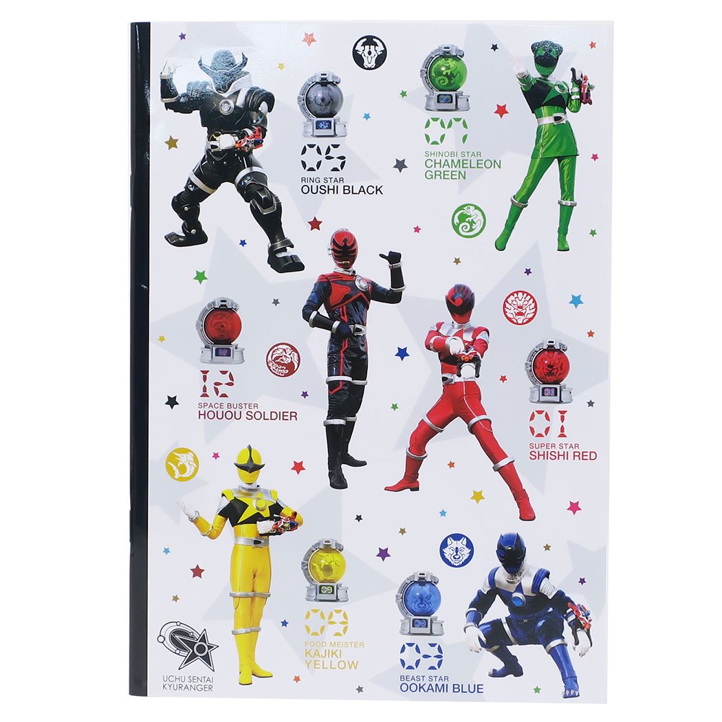 宇宙戦隊キュウレンジャー B5学習ノート 横罫ノート ジェイエム 集合 グッズ 男の子向け 文具 プレゼント 女の子 ギフト