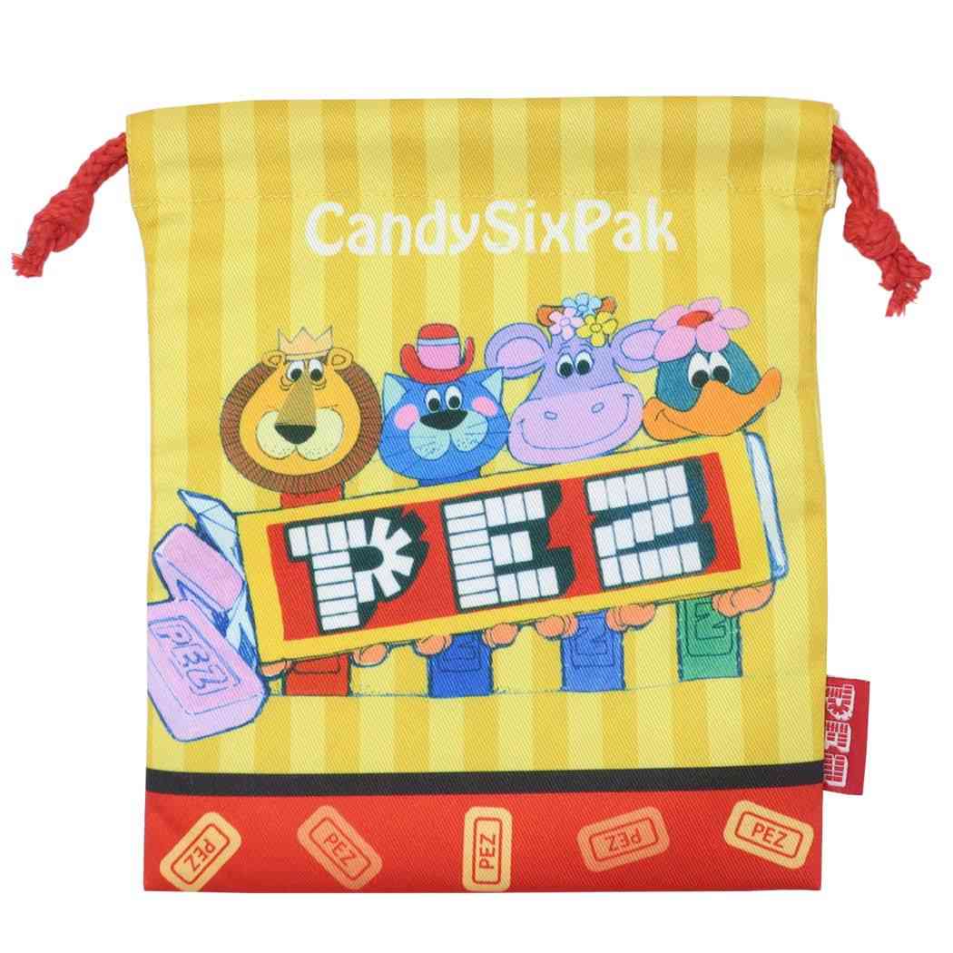 きんちゃくポーチ PEZ 巾着袋 お菓子パッケージ ジェイズプランニング