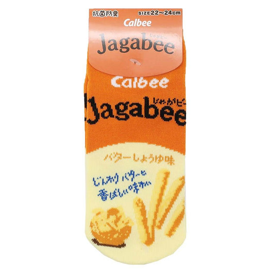 女性用 靴下 ジャガビー Jagabee レディースソックス バターしょうゆ味 おかし ジェイズプランニング 抗菌防臭 プチギフト 中学生 高校生 大