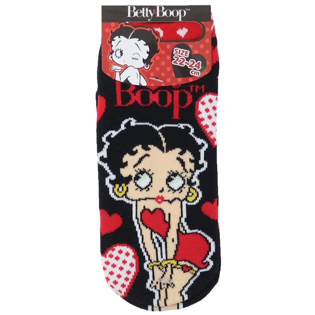 ベティブープ グッズ 女性用靴下 BETTY BOOP キャラクター ジャガードソックス レディース