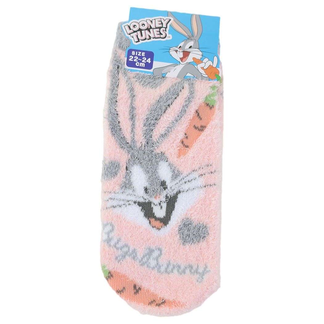 ルーニーテューンズ 女性用防寒靴下 もこもこルームソックス バックスバニー ファンシーポップ LOONEY TUNES ジェイズプランニング
