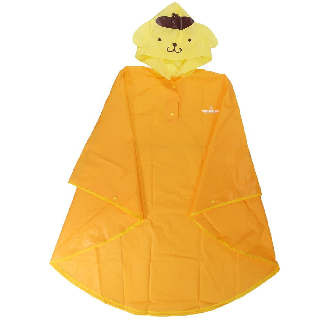 ポムポムプリン 大人用 耳付き レインポンチョ レインウェア サンリオ ジェイズプランニング プレゼント 男の子 女の子 ギフト