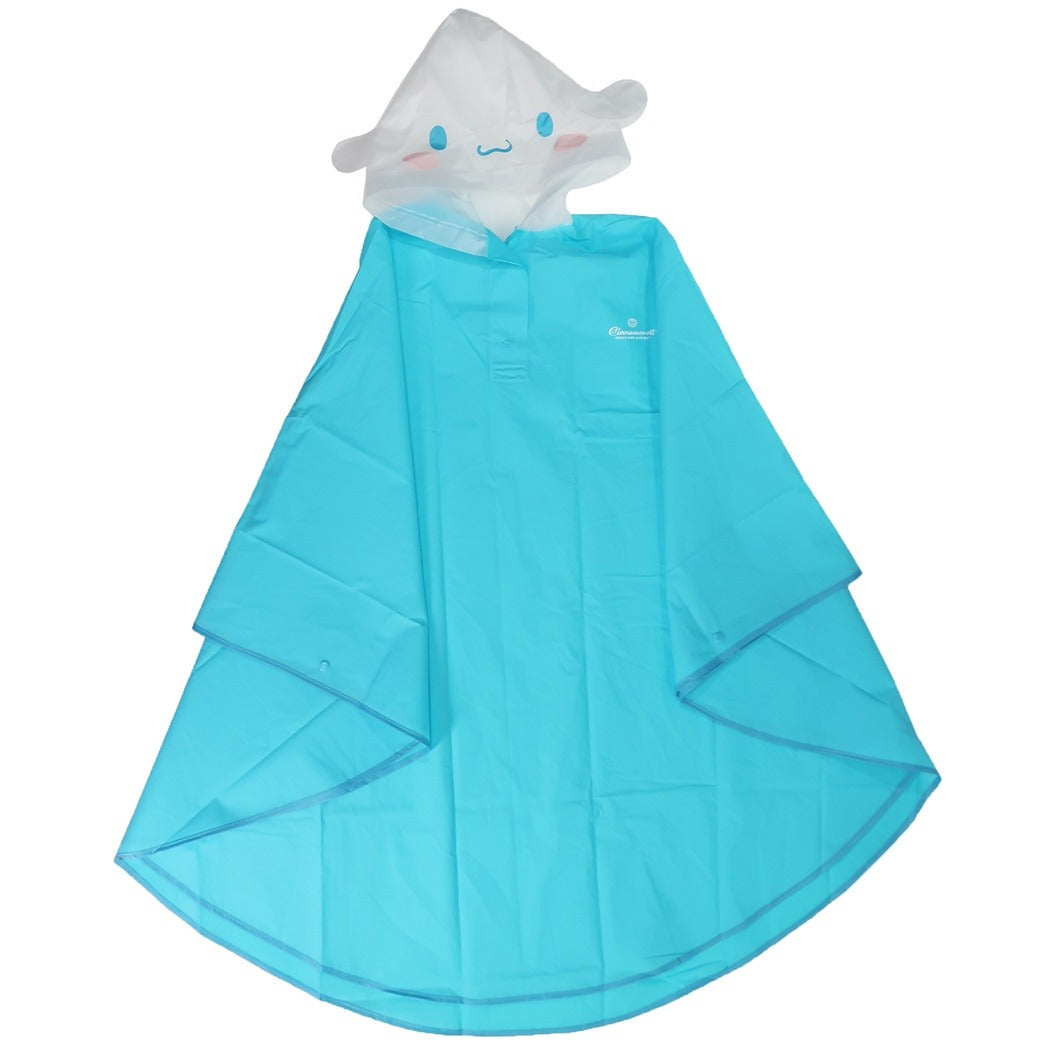 シナモロール 大人用 耳付き レインポンチョ レインウェア サンリオ ジェイズプランニング レインコート プレゼント 男の子 女の子