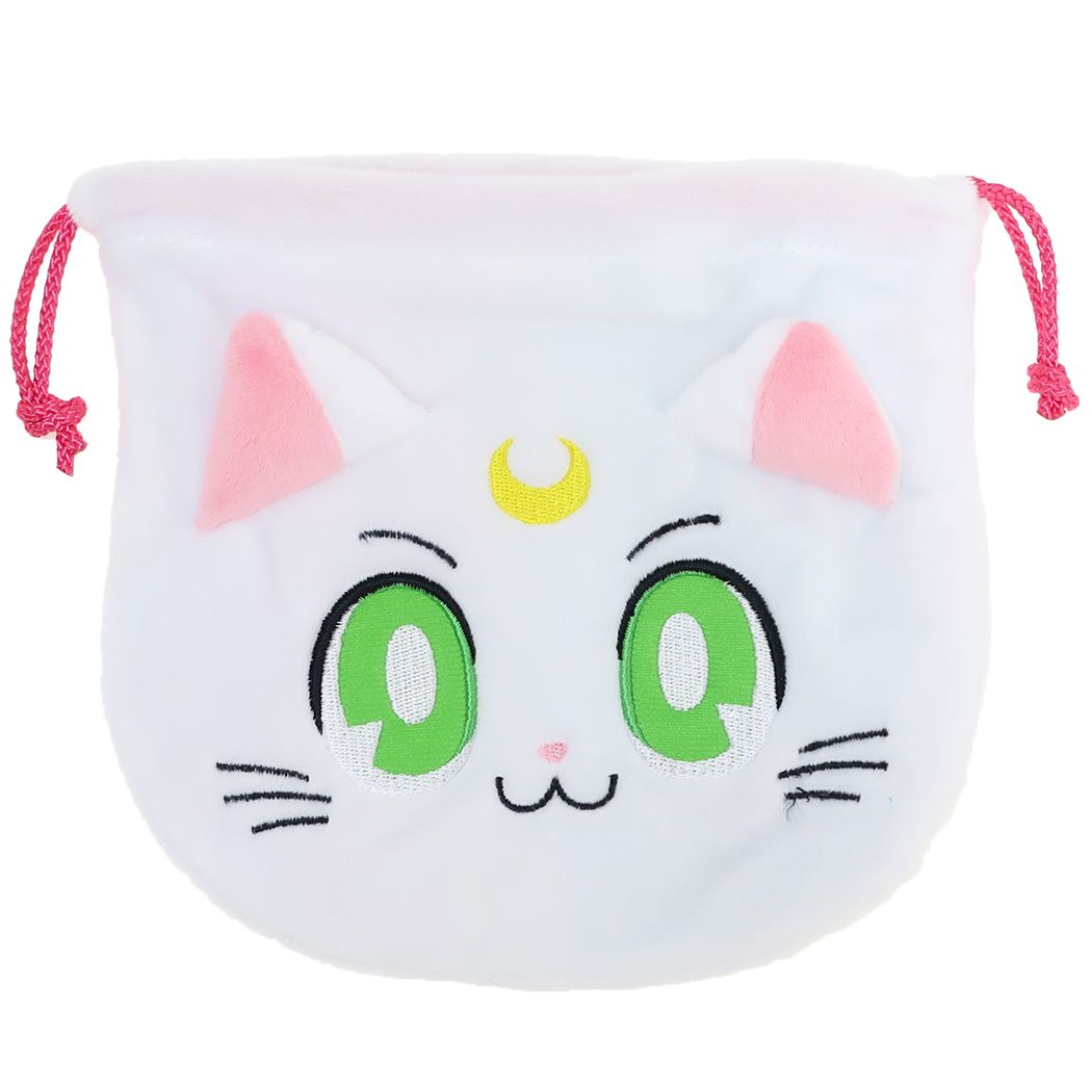 美少女戦士セーラームーン アニメキャラクター 巾着袋 フェイスきんちゃくポーチ アルテミス プレゼント 男の子 女の子 ギフト